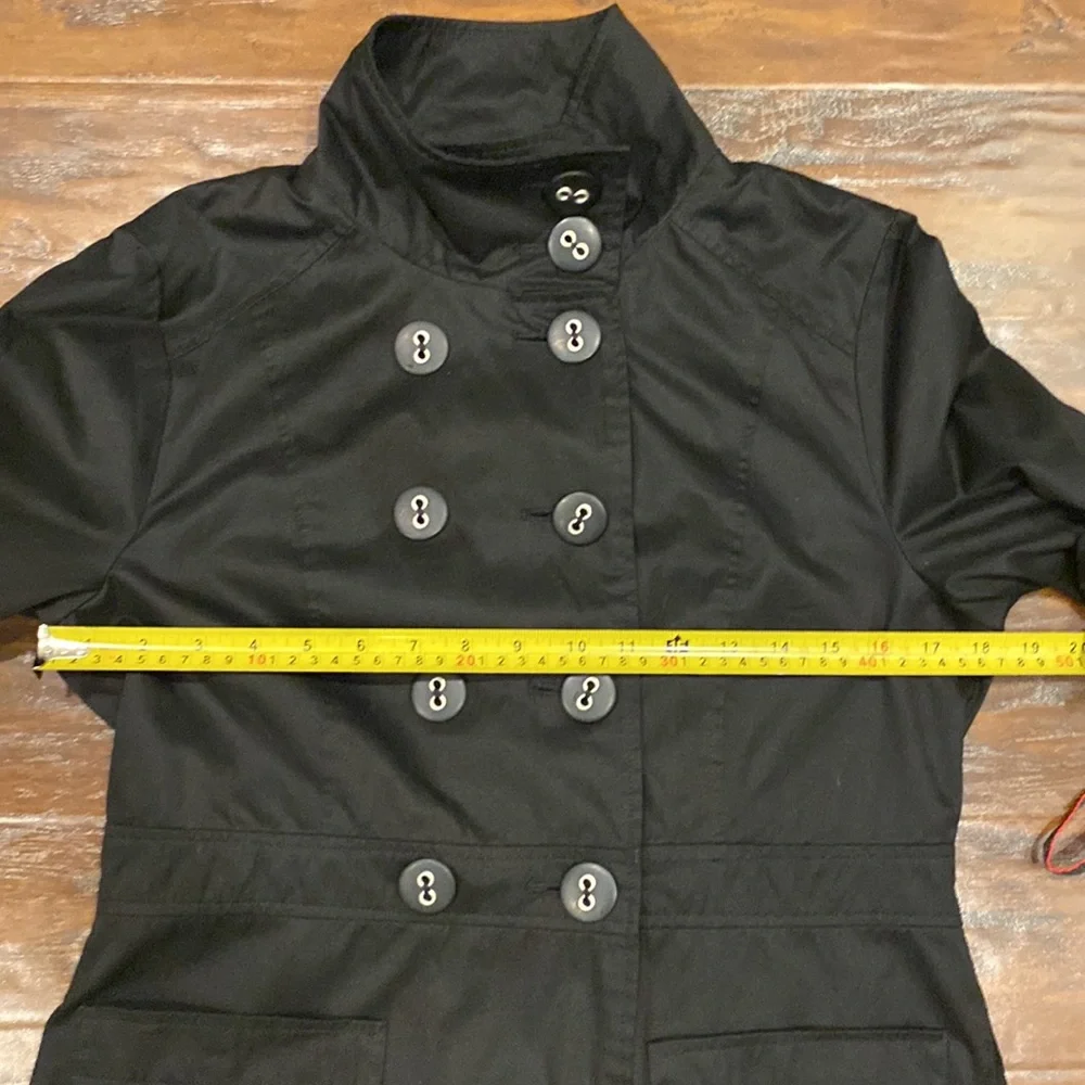 Ambition Black Double Breasted Light Weight Jacket Blazer Size Medium - Picture 12 of 13